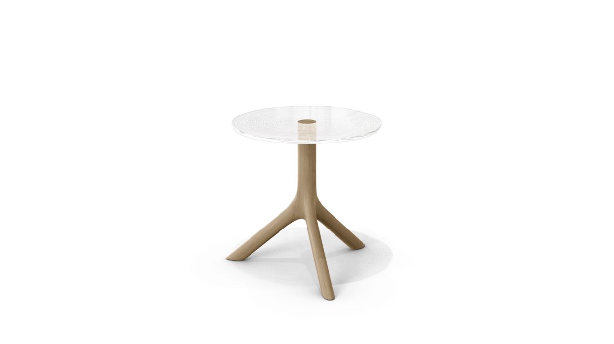 PLEXIWOOD COCKTAIL TABLE - D.40CM by Roche Bobois