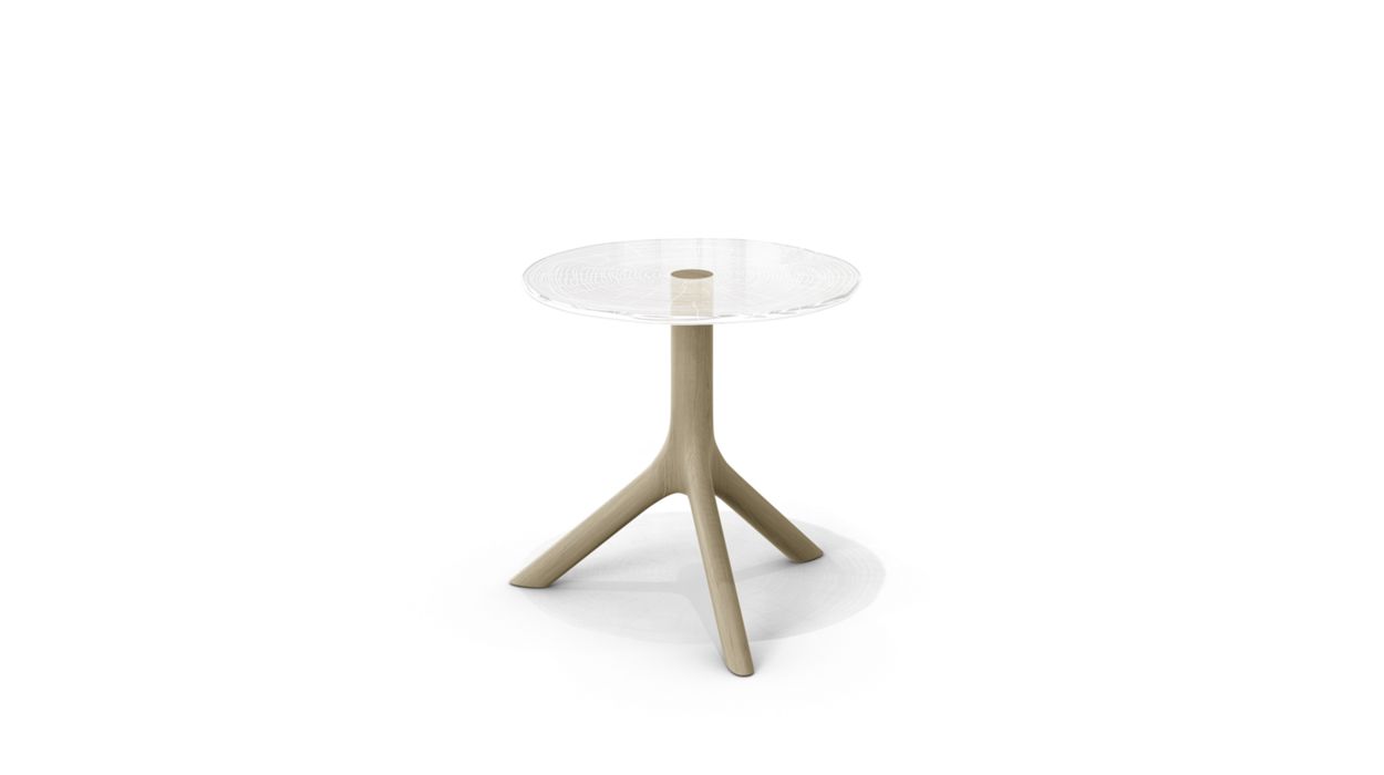 PLEXIWOOD COCKTAIL TABLE - D.40CM by Roche Bobois