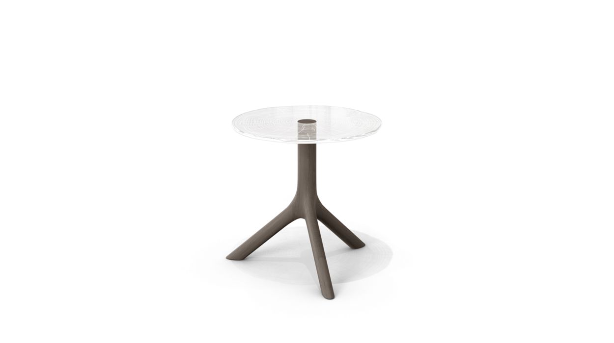 PLEXIWOOD COCKTAIL TABLE - D.40CM by Roche Bobois