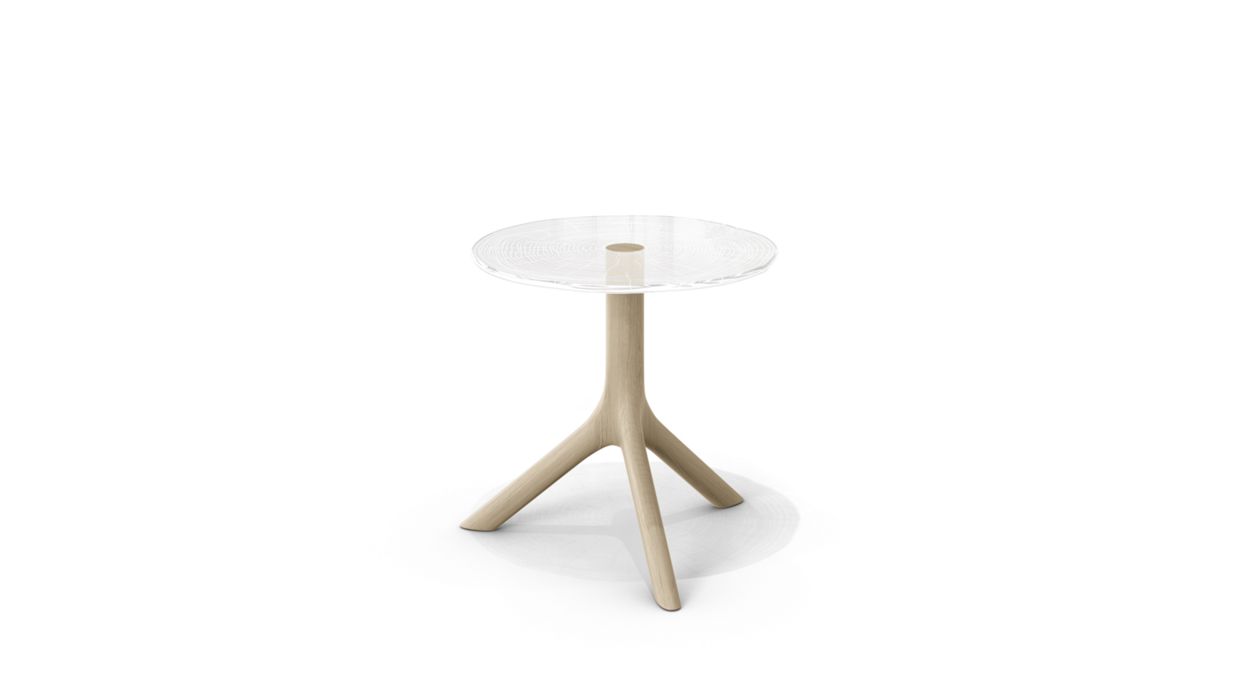 PLEXIWOOD COCKTAIL TABLE - D.40CM by Roche Bobois