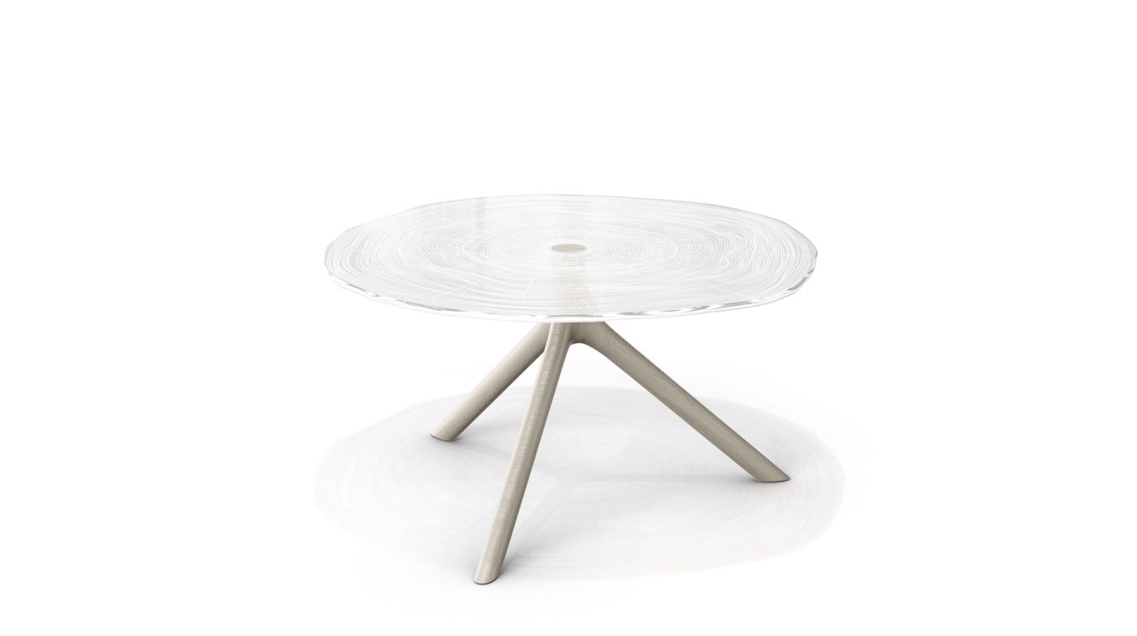 PLEXIWOOD COCKTAIL TABLE - D.70CM by Roche Bobois