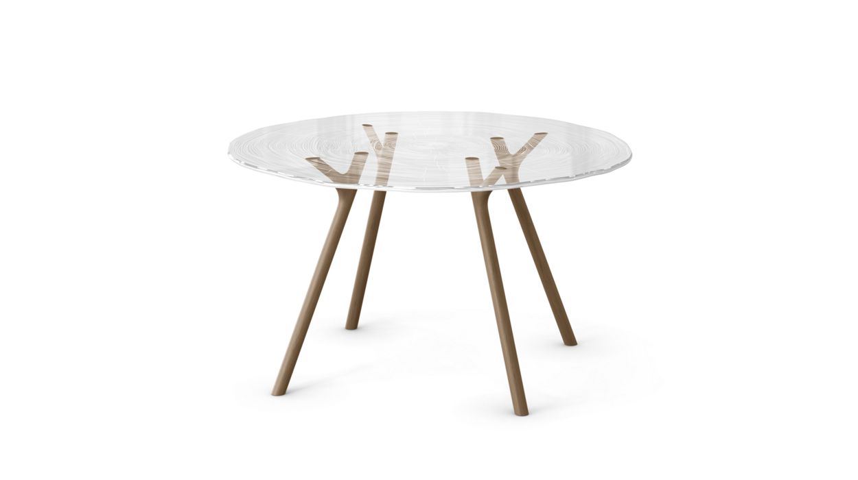 PLEXIWOOD DINING TABLE by Roche Bobois