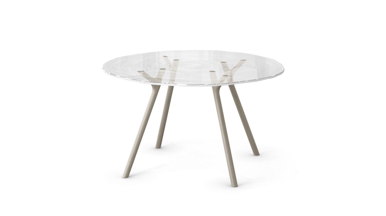 PLEXIWOOD DINING TABLE by Roche Bobois
