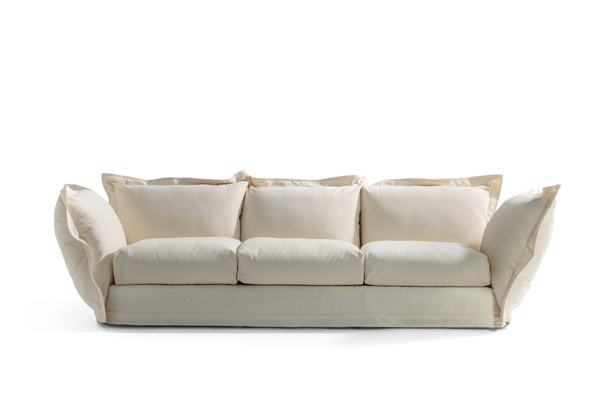 CLOUDSCAPE - Fabric sofa with removable cover - white
