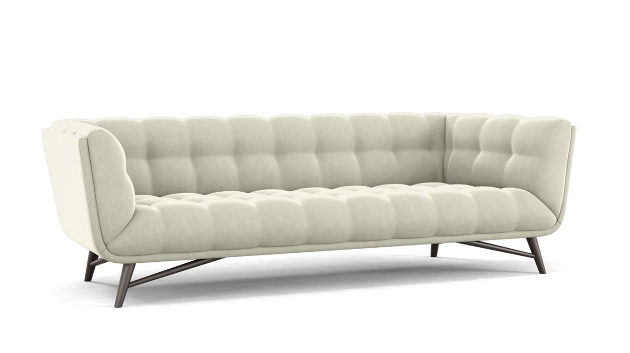 Profile Large 3-Seat Sofa by Roche Bobois #Cabaret fabric/Écumes