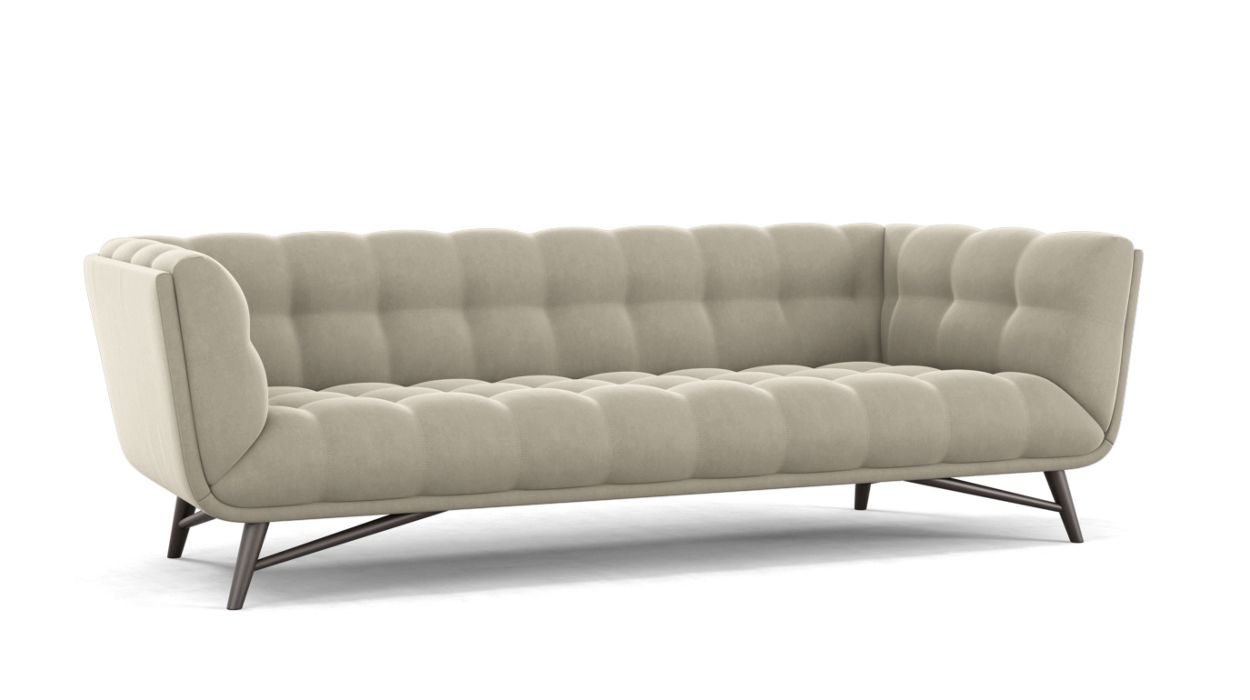 Profile Large 3-Seat Sofa by Roche Bobois #Cabaret fabric/Galet