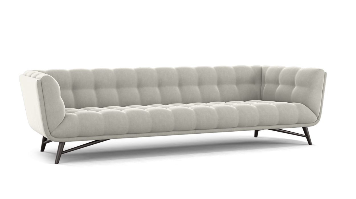 PROFILE LARGE 4-SEAT SOFA by Roche Bobois #Cabaret fabric/Grey