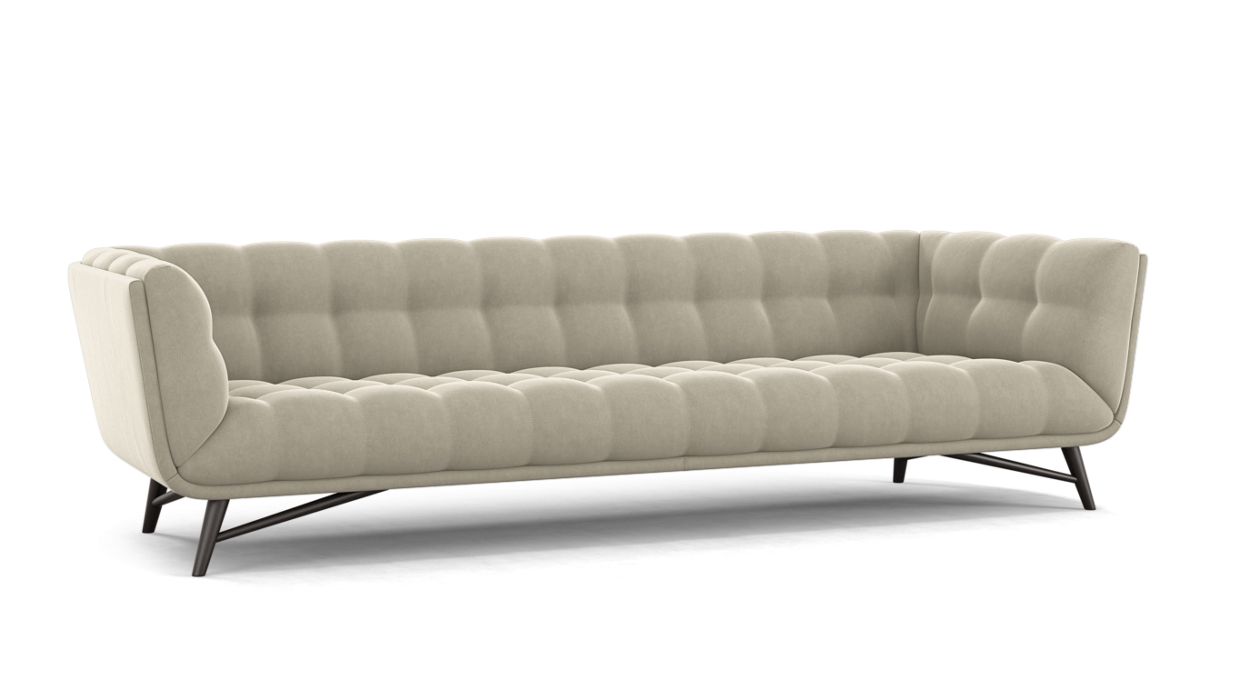 PROFILE LARGE 4-SEAT SOFA by Roche Bobois #Cabaret fabric/Galet