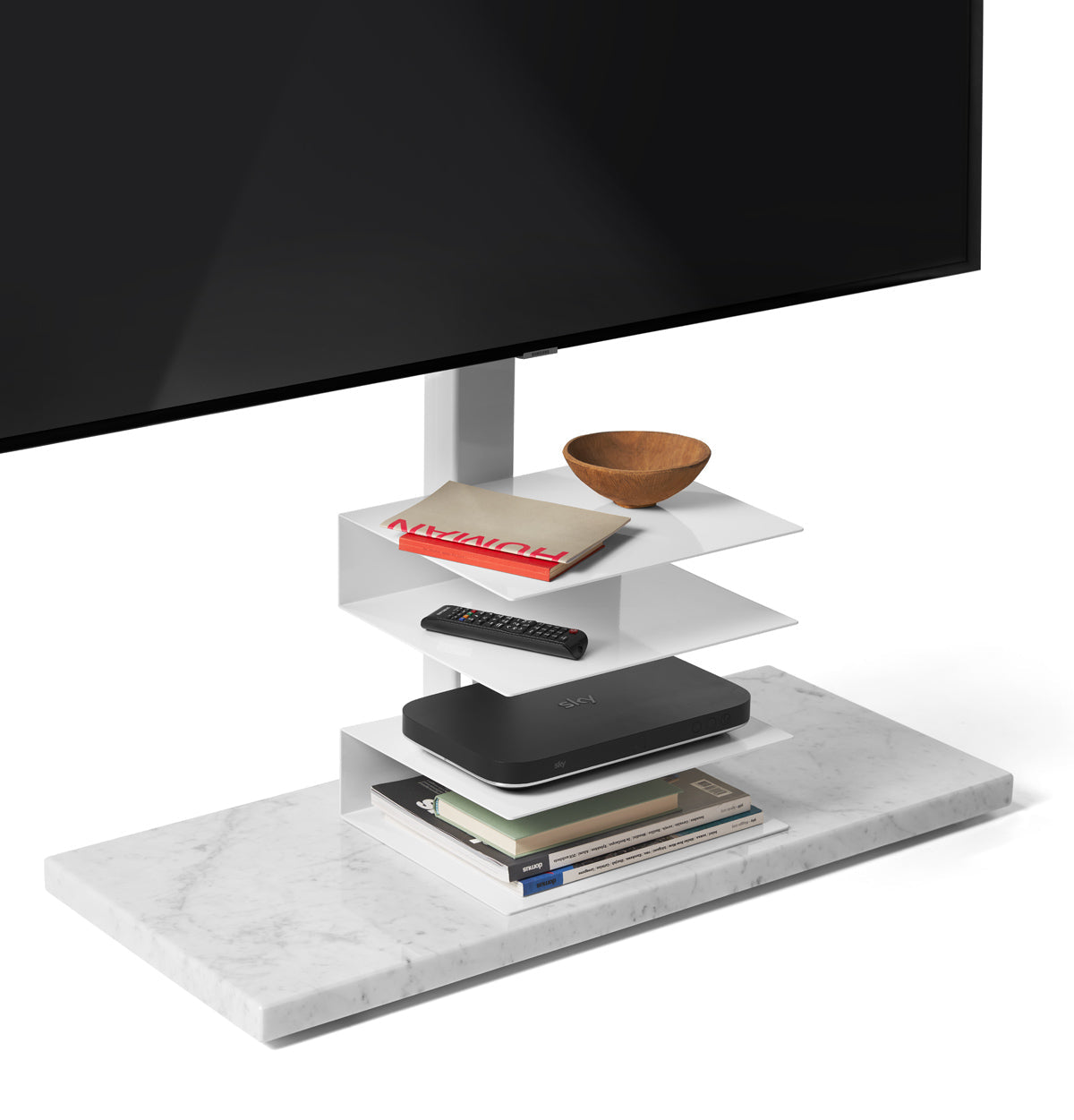PTOLOMEO TV SMART - Floor mounted steel stand