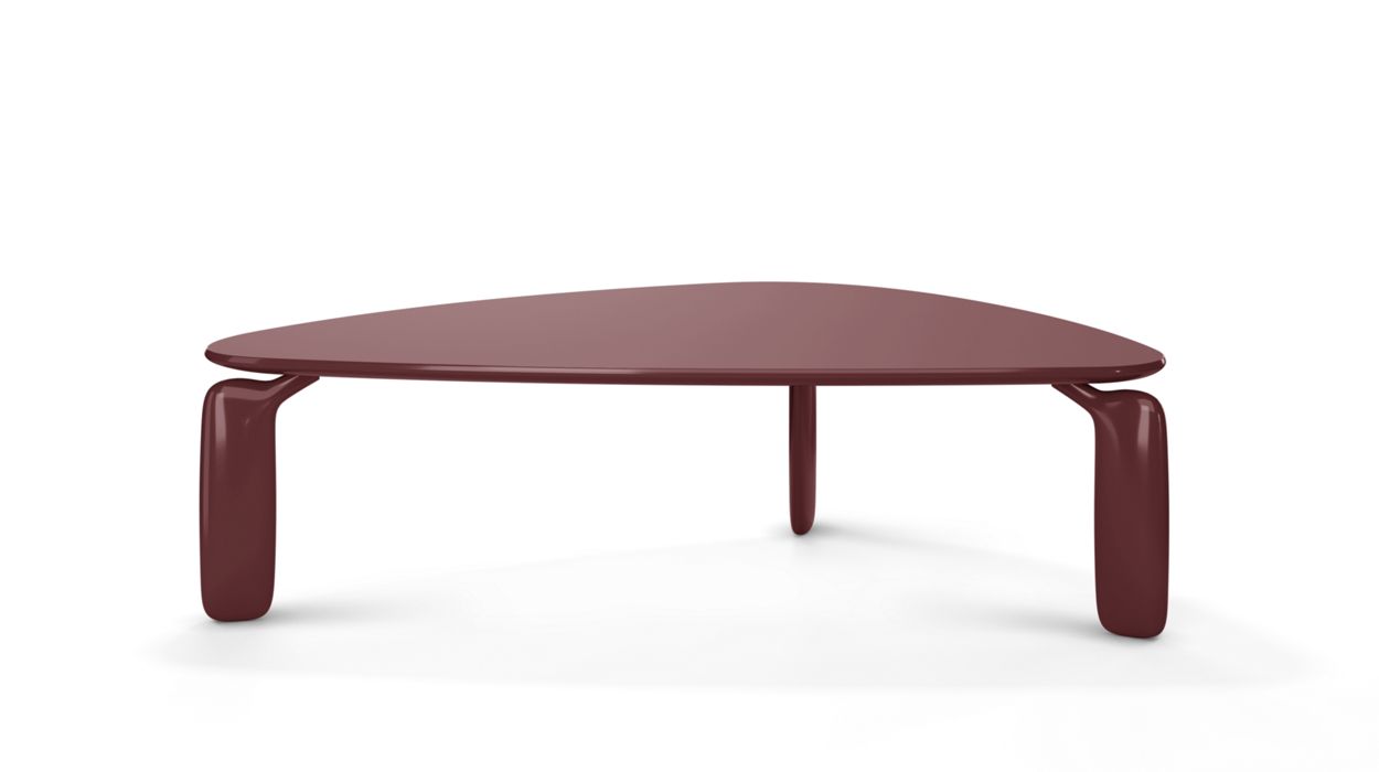 PULP TRIANGULAR DINING TABLE / DESK by Roche Bobois #Rosso Jaïpur