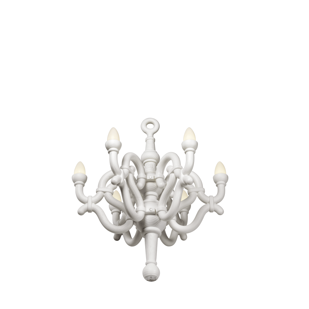 Fallen Chandelier M wireless rechargeable lamp by Qeeboo #White