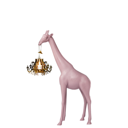 Giraffe In Love Xs table/floor lamp by Qeeboo #Dusty Rose