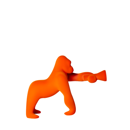 Kong Xs Velvet Finish table / floor lamp by Qeeboo #Orange