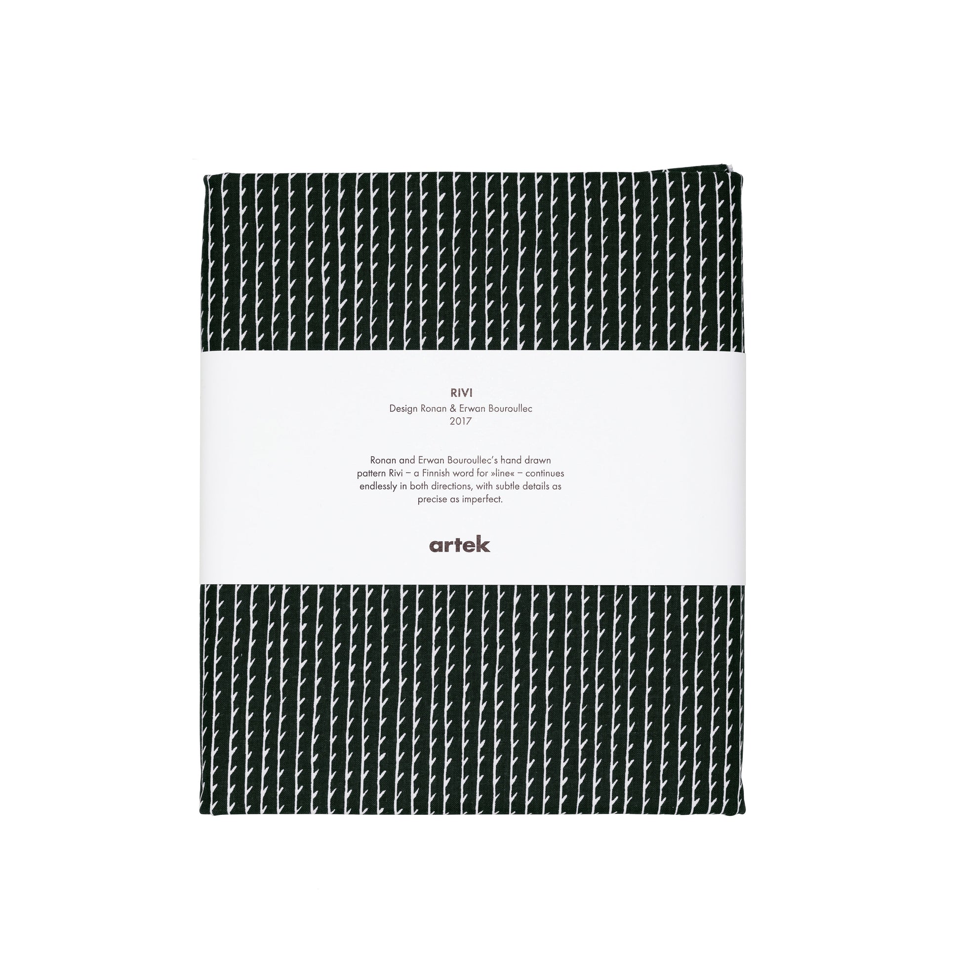 Artek Rivi Fabric, cotton — black/white