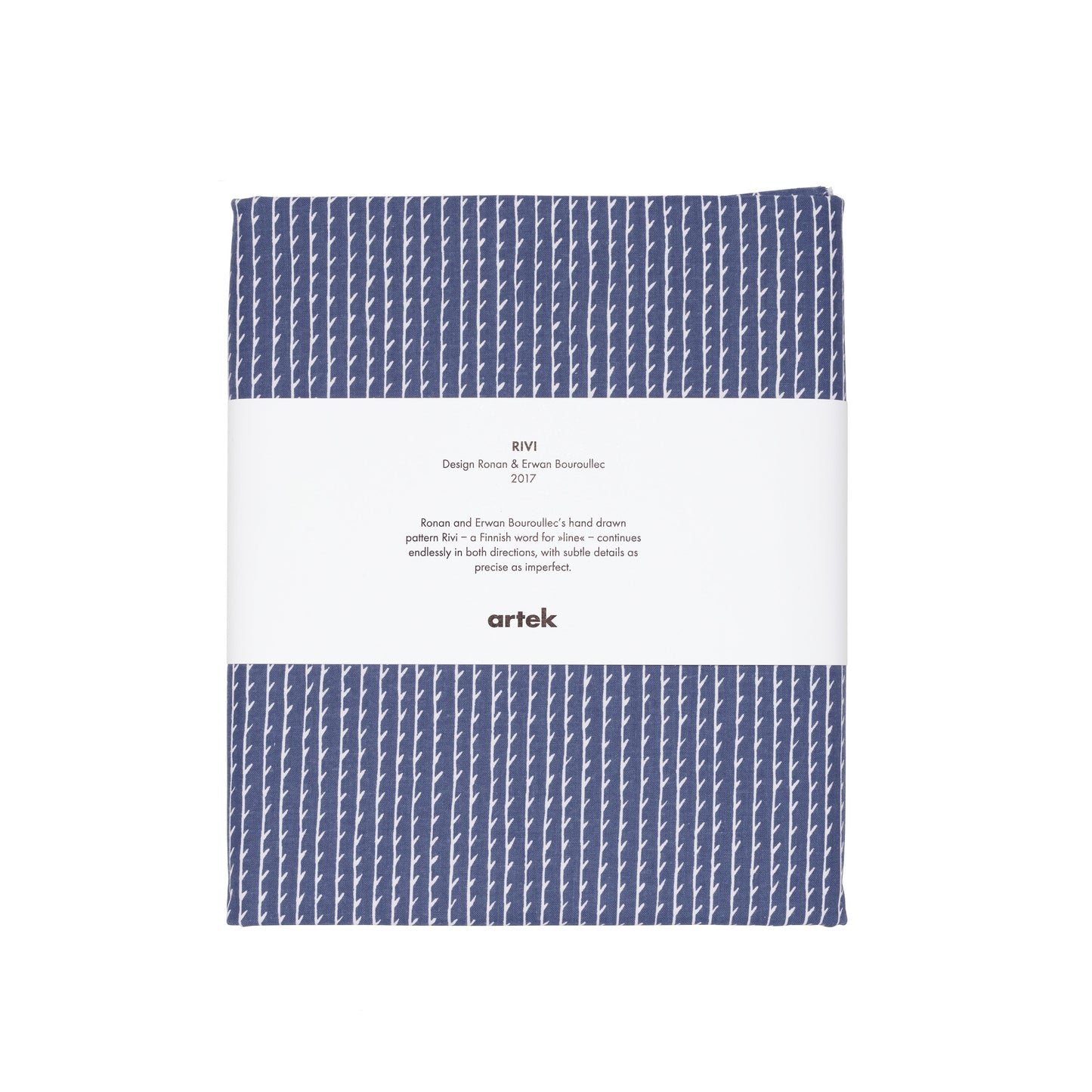 Artek Rivi Fabric, cotton — blue/white