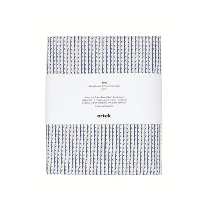 Artek Rivi Fabric, cotton — white/blue