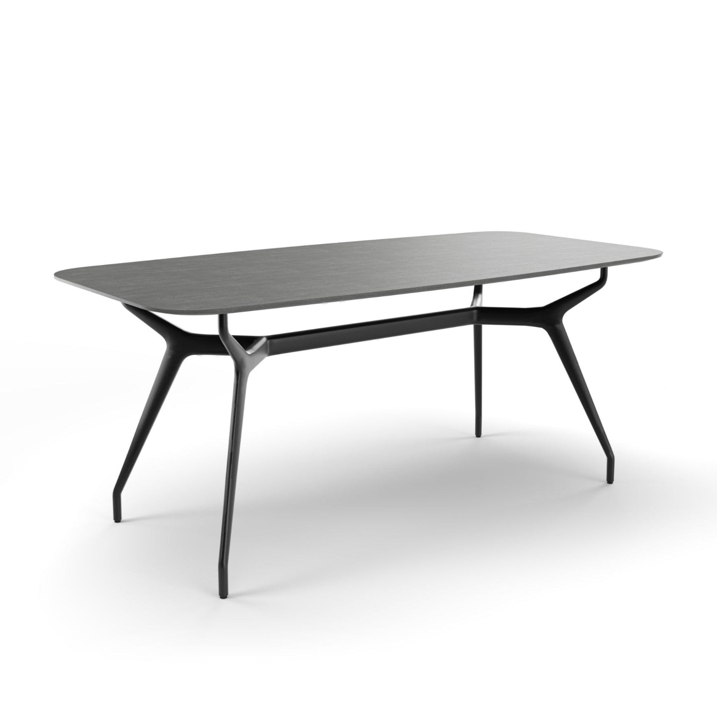 ARKOS SHAPED 02 - Rectangular dining table (Top Finishes - CERAMICS | Cat. CE1)