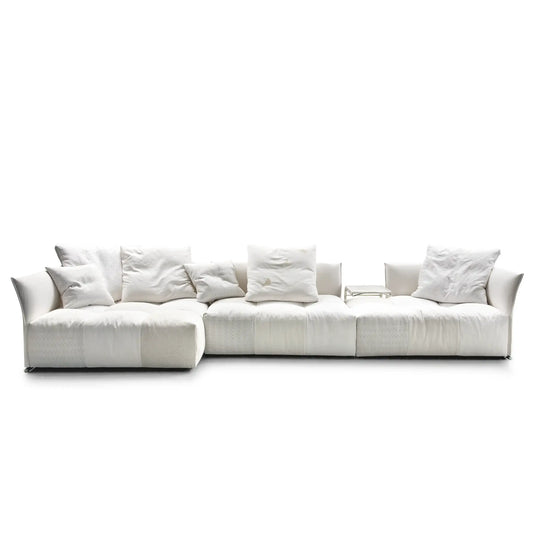 PIXEL - Sectional fabric sofa with removable cover