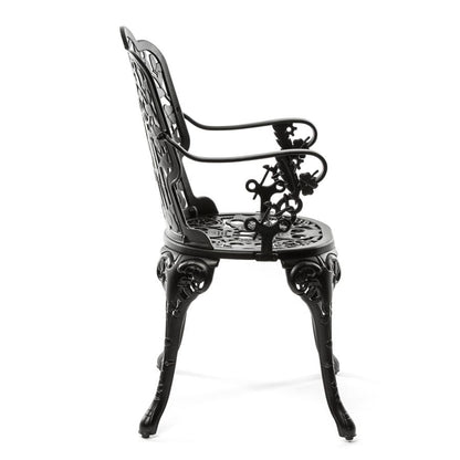 ALUMINIUM Outdoor ARMCHAIR Industry Collection by Seletti #BLACK
