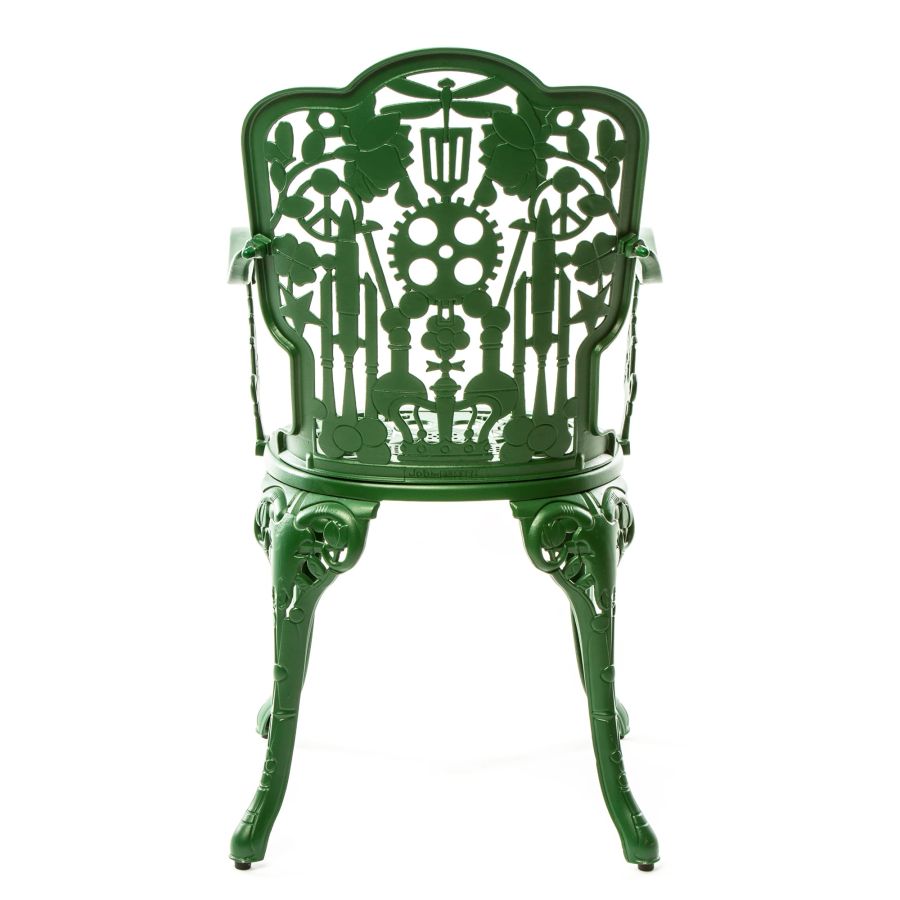 ALUMINIUM Outdoor ARMCHAIR Industry Collection by Seletti #GREEN