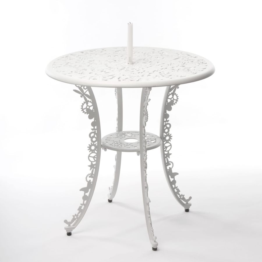 ALUMINIUM Outdoor TABLE Industry Collection by Seletti #WHITE