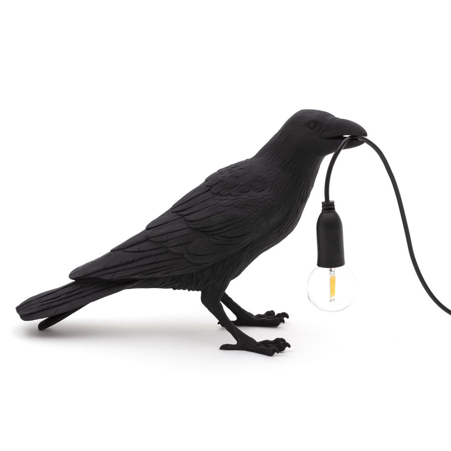 [Overseas Stock] Bird Lamp Waiting - resin Indoor/Outdoor LED Table Lamp