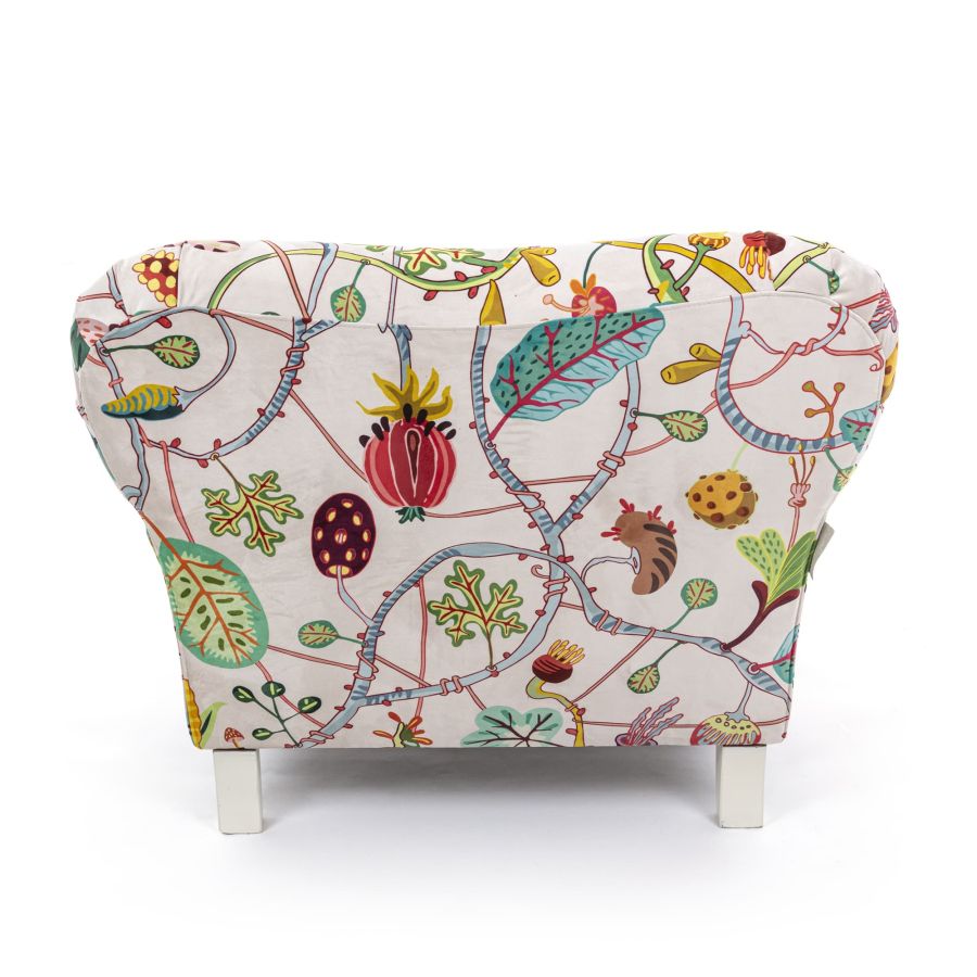 Fully Upholstered Armchair Botanical Diva by Seletti #White