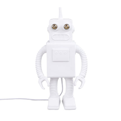LED Resin Indoor Table Lamp Robot Lamp by Seletti #White