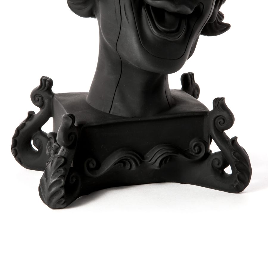 5 Arms Polyresin Candle Holder Burlesque Clown by Seletti #Black