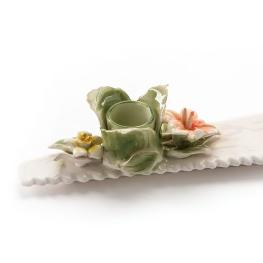fine porcelain Candle Holder Flower Attitude The Saw by Seletti