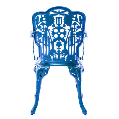 ALUMINIUM Outdoor ARMCHAIR Industry Collection by Seletti #SKY BLUE
