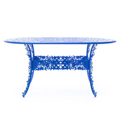 OVAL ALUMINIUM Outdoor TABLE Industry Collection by Seletti #SKY BLUE