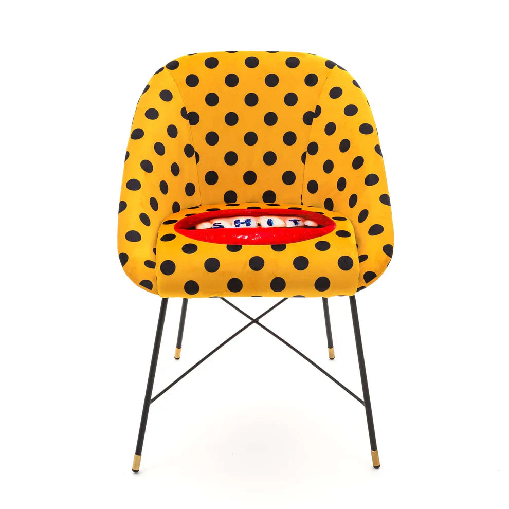 SHIT - Upholstered fabric chair with armrests