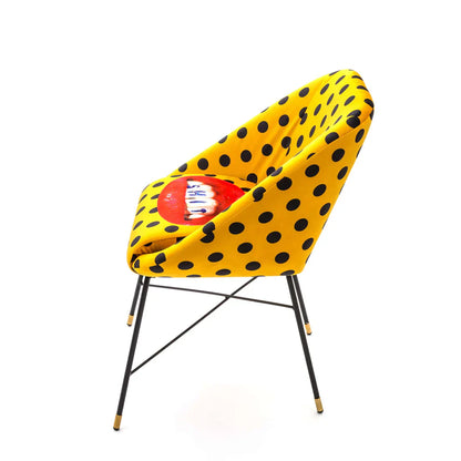 SHIT - Upholstered fabric chair with armrests