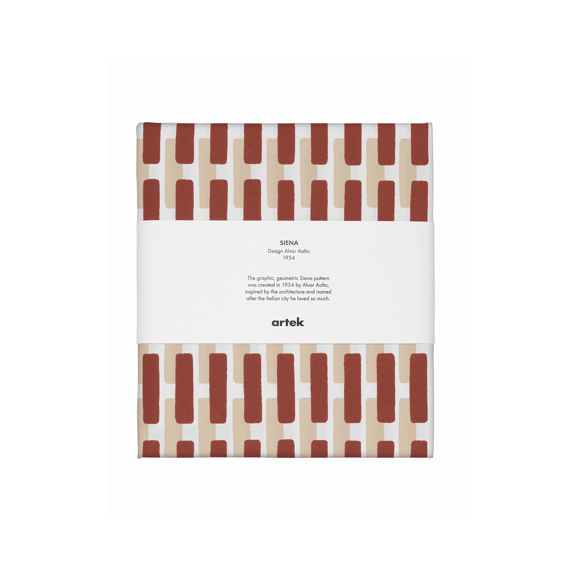 Artek Siena Fabric, cotton — brick red/sand shadow