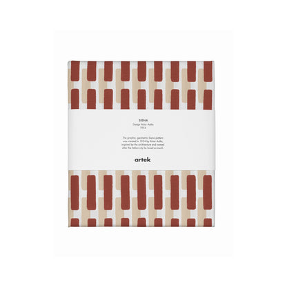 Artek Siena Fabric, cotton — brick red/sand shadow