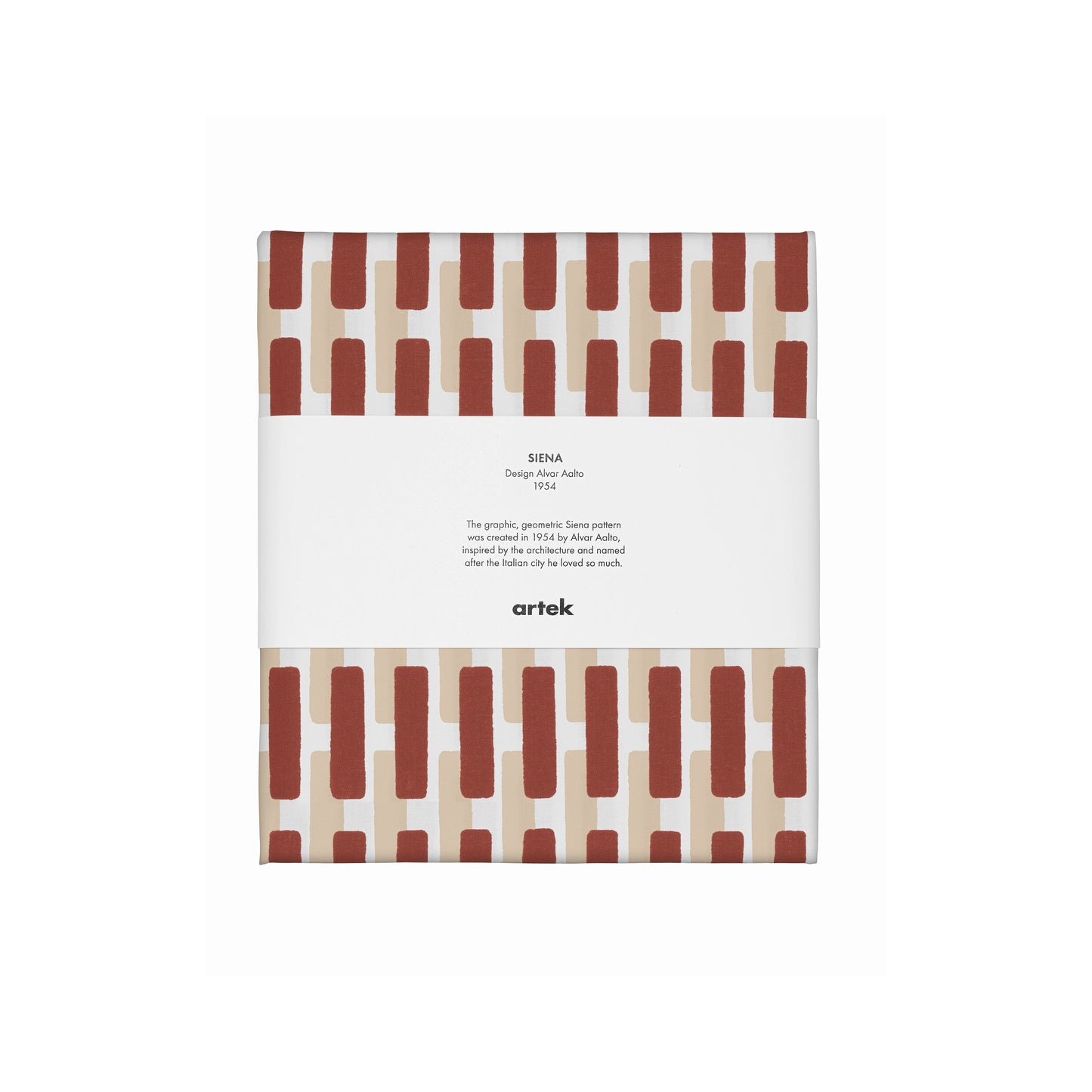 Artek Siena Fabric, cotton — brick red/sand shadow