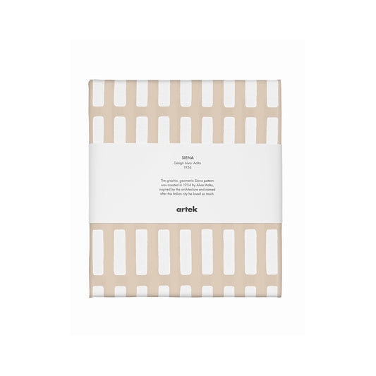 Artek Siena Fabric, acrylic coated cotton — sand/white