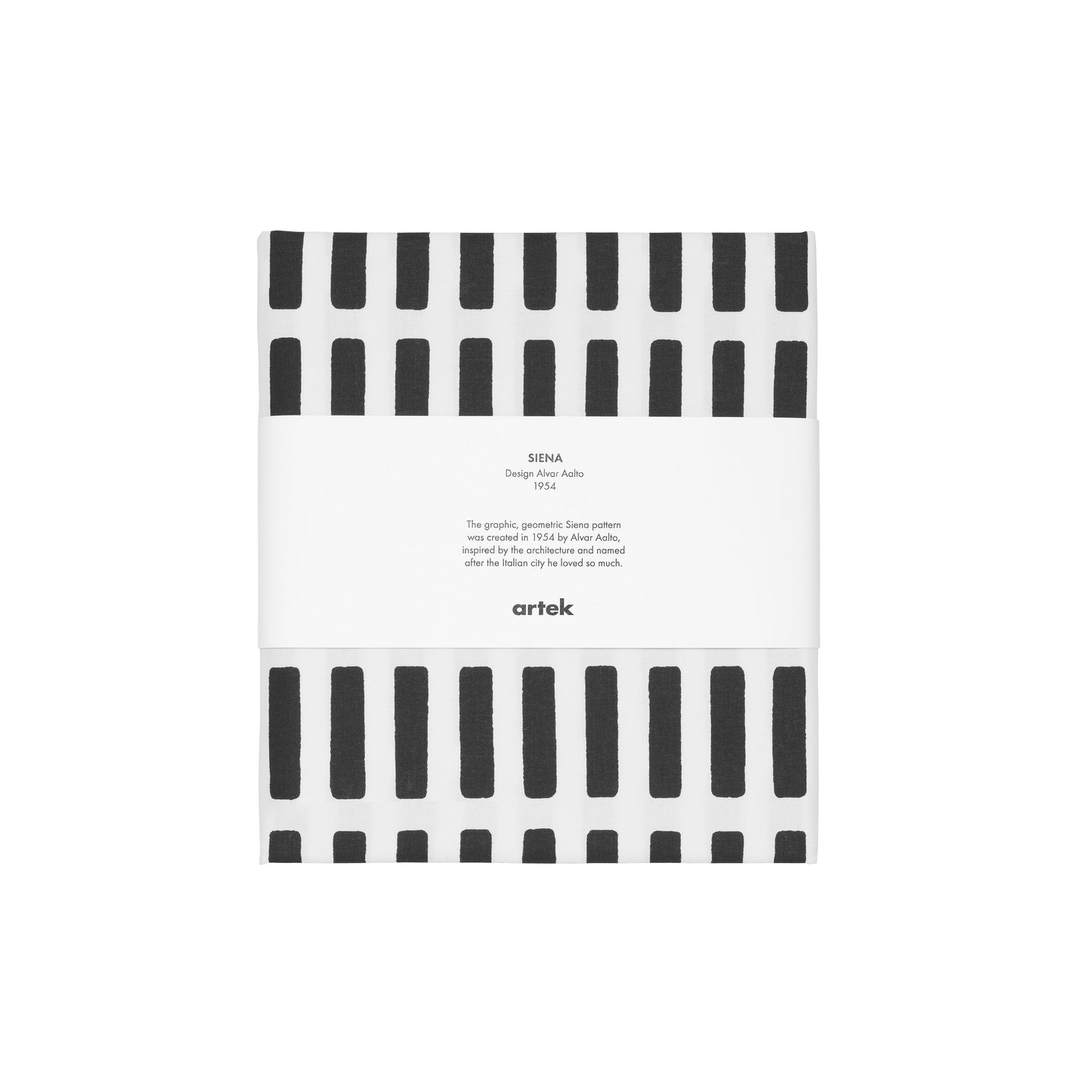 Artek Siena Fabric, acrylic coated cotton — white/black