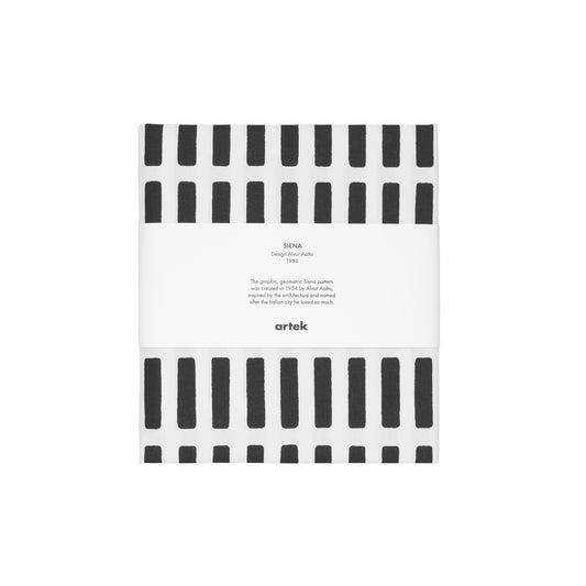Artek Siena Fabric, acrylic coated cotton — white/black