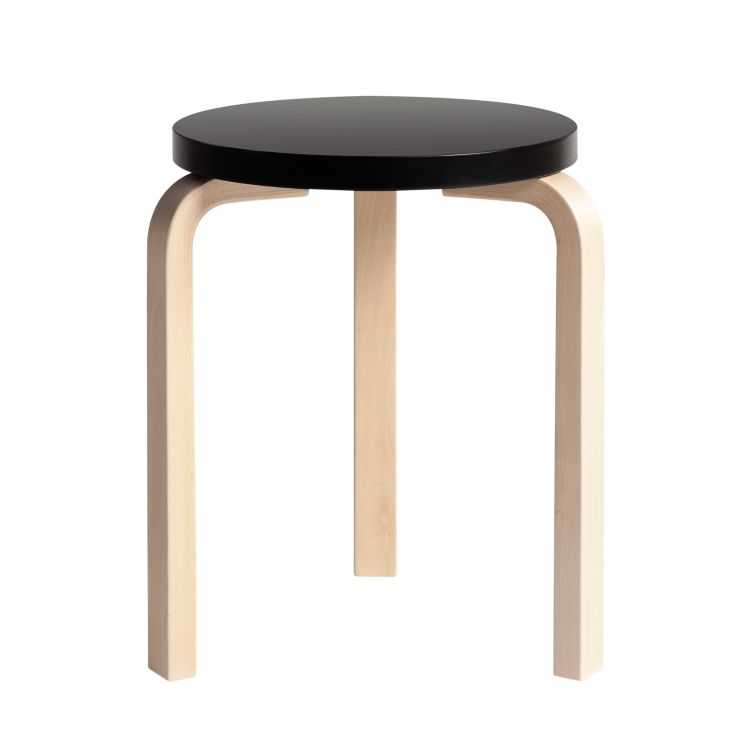 STOOL 60 - 3 legs - Stackable wooden stool
