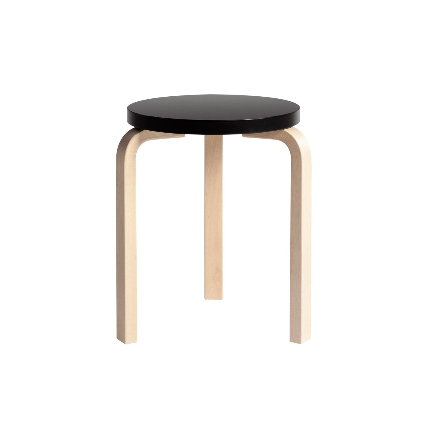 Artek Stool 60 — birch//black lacquered