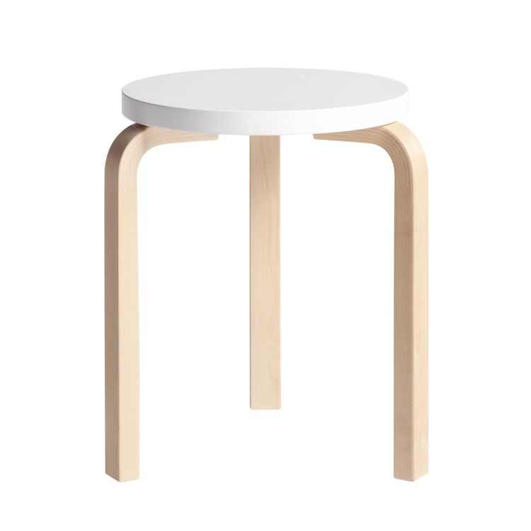 STOOL 60 - 3 legs - Stackable wooden stool