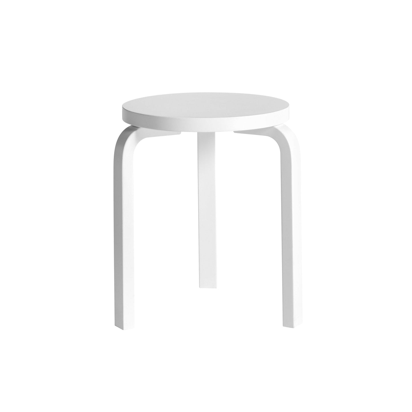 Artek Stool 60 — white lacquered