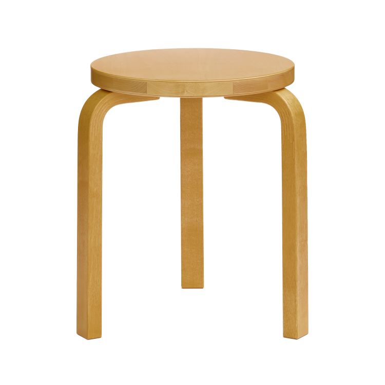 STOOL 60 - 3 legs - Stackable wooden stool