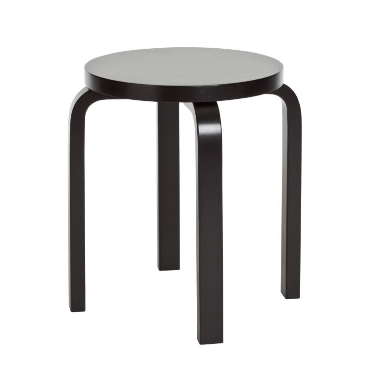 STOOL E60 - 4 legs - Stackable wooden stool