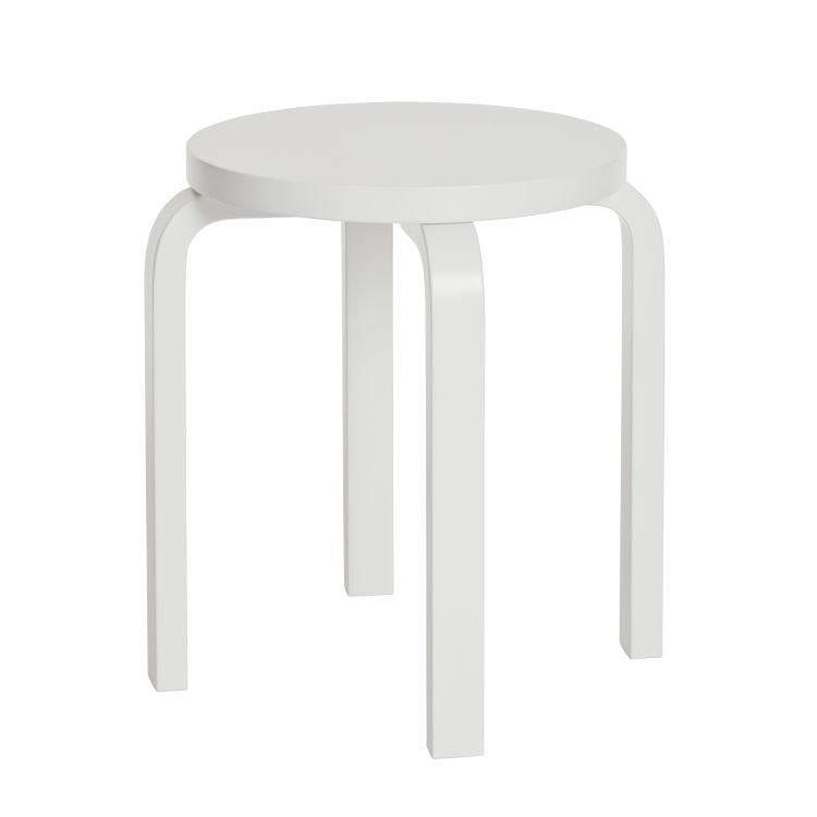 STOOL E60 - 4 legs - Stackable wooden stool