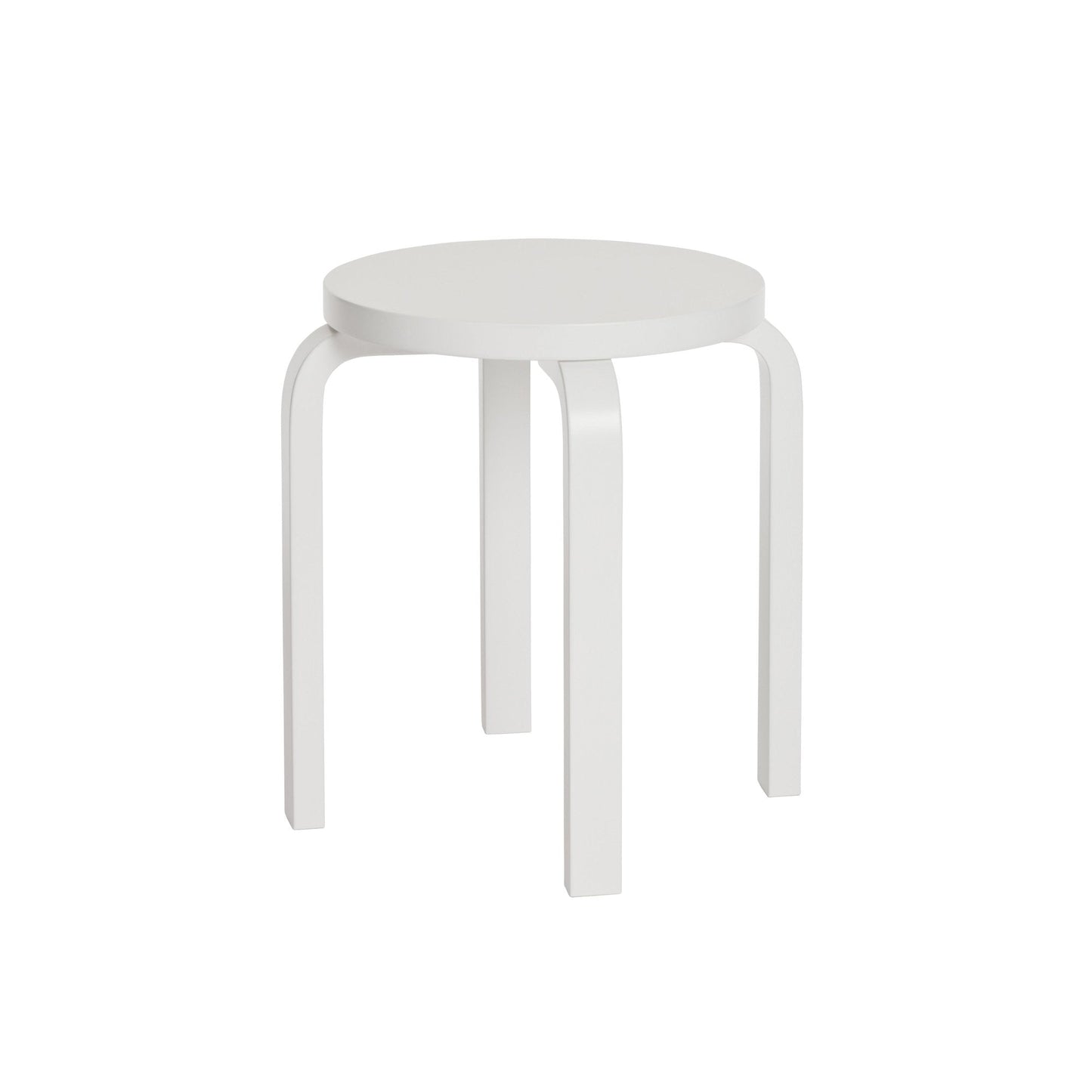 Artek Stool E60 — white lacquered