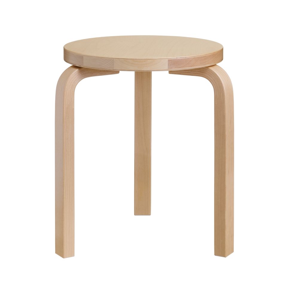 STOOL 60 - 3 legs - Stackable wooden stool