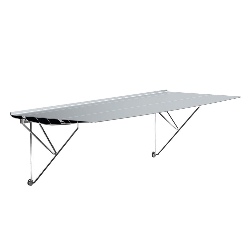 Rectangular stainless steel wall desk Table B Desk by Bd Barcelona Design
